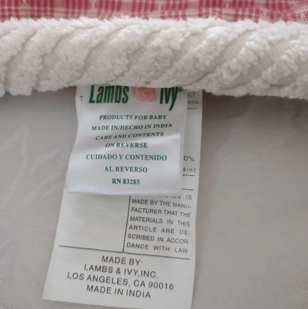 Lambs & Ivy Baby Nursery Quilt Floral Butterflies